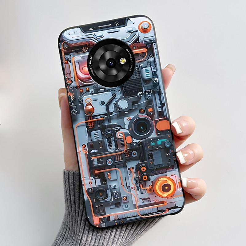 Чехол для телефона TCL Suixuetang M1 / OneTouch T615N Роскошный Дракон Милый Крутой Мальчики Девочки Мягкий Силикон Задняя Крышка Черный Корпус