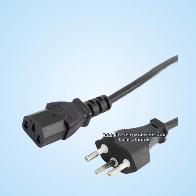 Swiss Three-Pin C13 AC Power Cord for Electrical Equipment