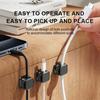 1/6/12Pcs Magnetic Cable Clips Adjustable Cord Holder Adhesive Under Desk Mgmt Organizer for Office Car Wall Desktop Nightstand