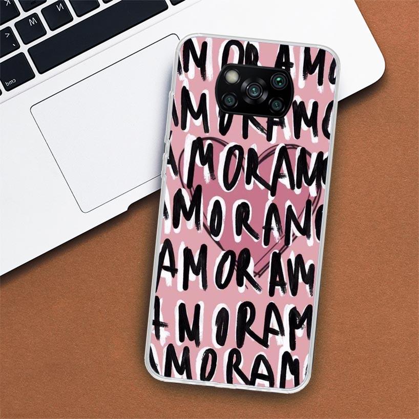 Чехол для телефона AMOR This Is Love для Xiaomi Poco X3 Nfc X4 Gt X5 Pro M5S M4 M3 M2 F5 F4 F3 F2 F1 Mi Note 10 Fundas Shell