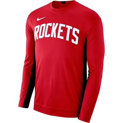 NBA Houston Rockets Разминочная тренировочная рубашка с длинным рукавом Детские топы 3Z2B7BBKN-RCK