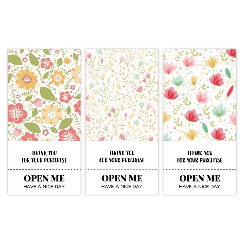 50 наклеек/в упаковке, Свежие маленькие цветочные наклейки, Наклейки «Спасибо», Коробка-самолетик, Запечатывающие наклейки, Упаковка для подарочной коробки, Декорация, Самоклеящиеся этикетки