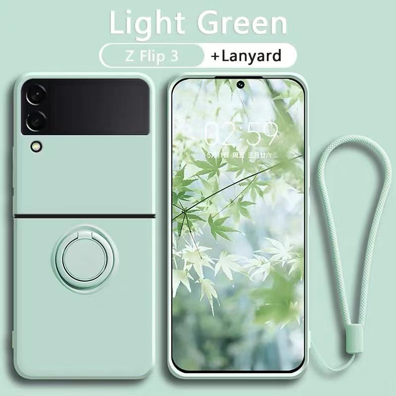 Новый цветной держатель кольца магнитный кронштейн чехол для Samsung Galaxy Z Flip 3 Flip4 Flip 5 5G Flip3 нескользящий чехол для Samsung Z Flip5