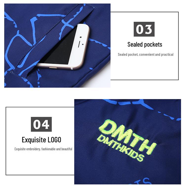 Мальчиковая ветровка на флисовой подкладке: Новый тренч Весна/Осень 2025, Ветрозащитная куртка для детей среднего и старшего возраста