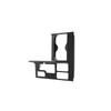 A87Q-Center Console Gear Shift Panel Cover Cup Holder Trim for Toyota Tundra - Accessories ,ABS Carbon Fiber