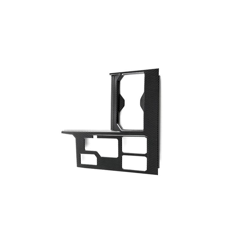 A87Q-Center Console Gear Shift Panel Cover Cup Holder Trim for Toyota Tundra - Accessories ,ABS Carbon Fiber