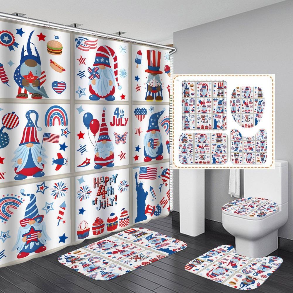 Водонепроницаемая и устойчивая к плесени занавеска для душа для ванной комнаты, разделение сухого и влажного воздуха, затемнение и теплая занавеска для душа, комплект из четырех предметов