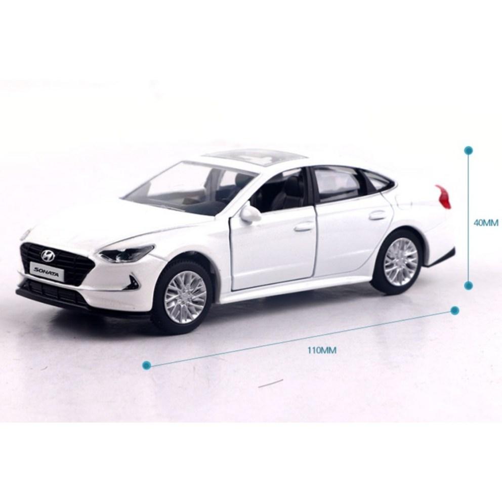 Модель автомобиля Welly Hyundai Sonata DN8, литая, белая