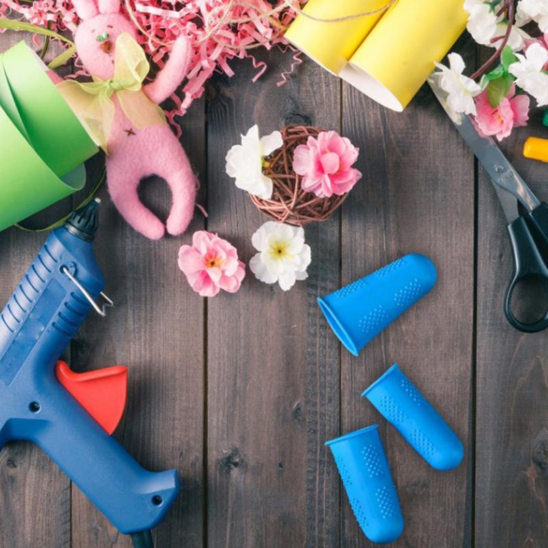 3шт силиконовый защитный чехол для пальцев, противопорезный, жаропрочный, противоскользящий, для пальцев