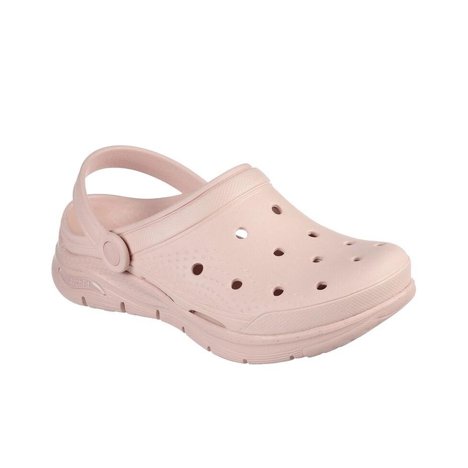 Skechers Туфли на воздушной подушке Повседневные клоги Женская обувь Розовые 111385-BLSH