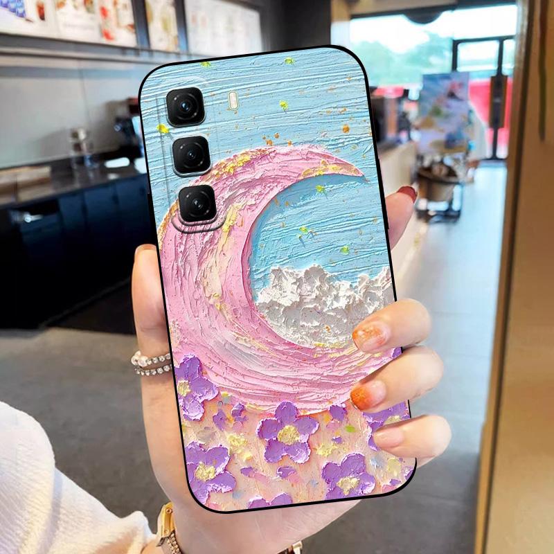 Для Infinix Hot 50 Pro Plus 4G Чехол Модный ТПУ Ударопрочный Корпус Для Infinix Hot 50 Pro+ Чехлы для Телефона Мягкий Силикон Funda Coque