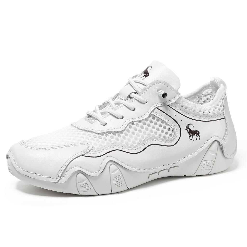 Летние Дышащие Легкие Новые Мужские Женские Повседневные Спортивные Туфли Большого Размера Прошитая Кожа Сетка Осьминог Женские Кроссовки