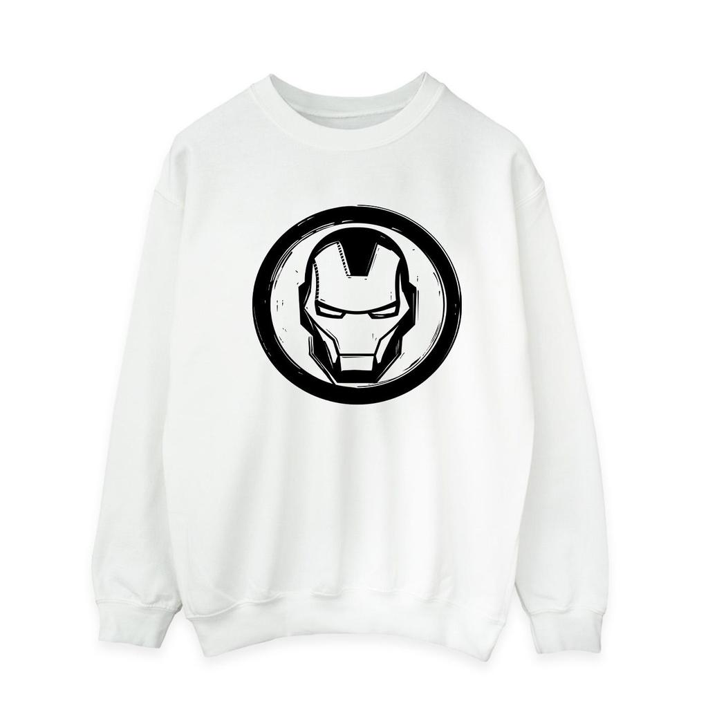 Marvel Mens Iron Man Chest Logo Sweatshirt