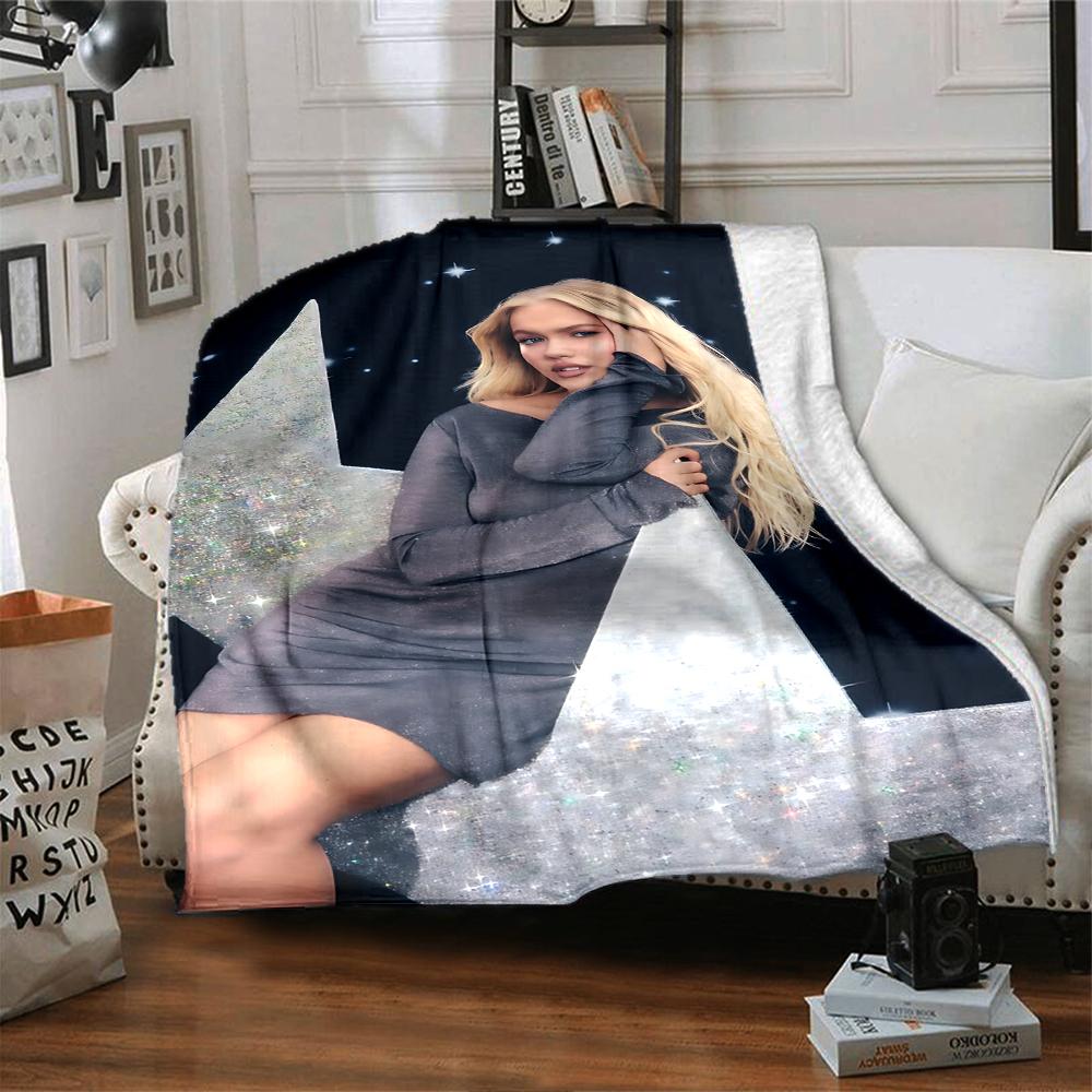 Starry Night Elegance Blanket Soft Throw Blanket For Home Bedroom Bed Sofa Travel Office Solid Christmas Blanket
