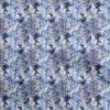 Cotton Flex Blue2 Fabric Watercolor Floral Sewing Craft Projects Fabric Prints By Yard 40 Inch