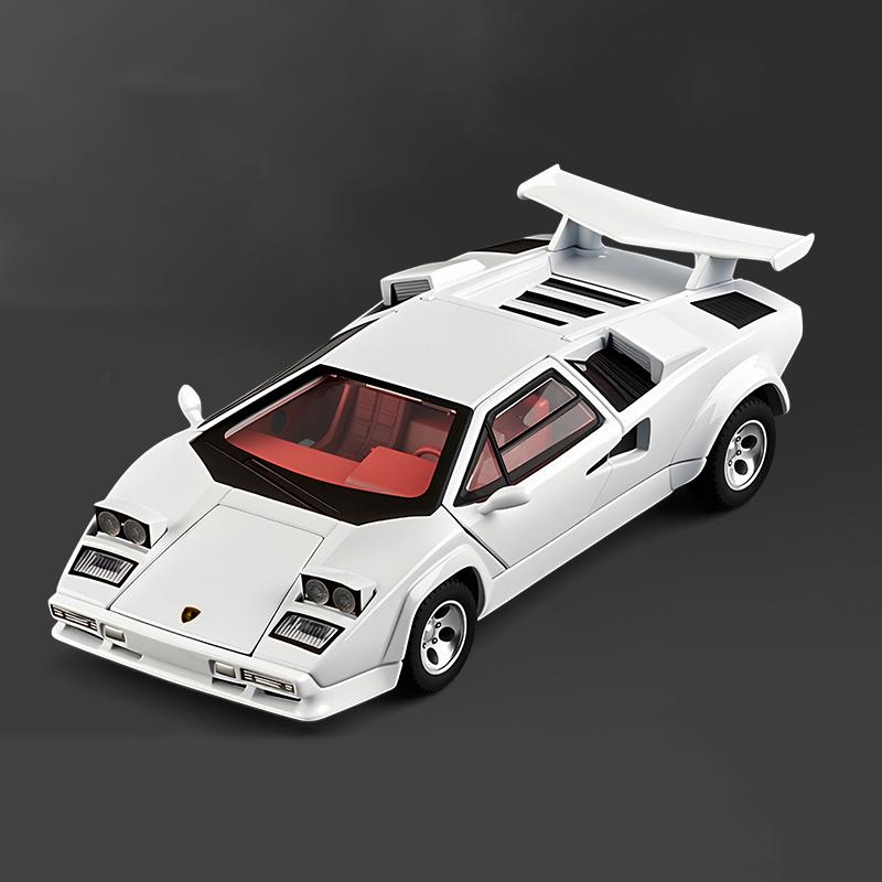 1:32 Countach LP5000 Сплав Спортивный Автомобиль Модель Литье под Давлением Металл Трековая Гоночная Машина Транспортные Средства Модель Звук и Свет Симуляция Детская Игрушка Подарок