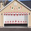 DIY Holiday Wall Splicing Halloween Demon Mouth Decal, Scary Beast Teeth Eyes Garage Door Decorations Sticker for Yard Entryway, Spooky Outdoor