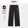 SPAO Women's Red Hat Bear Applique Casual Trousers