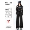 High Waist Woolen Wide-leg Pants Women's Autumn and Winter New Thin Small Loose Drape Straight Narrow Suit Pants