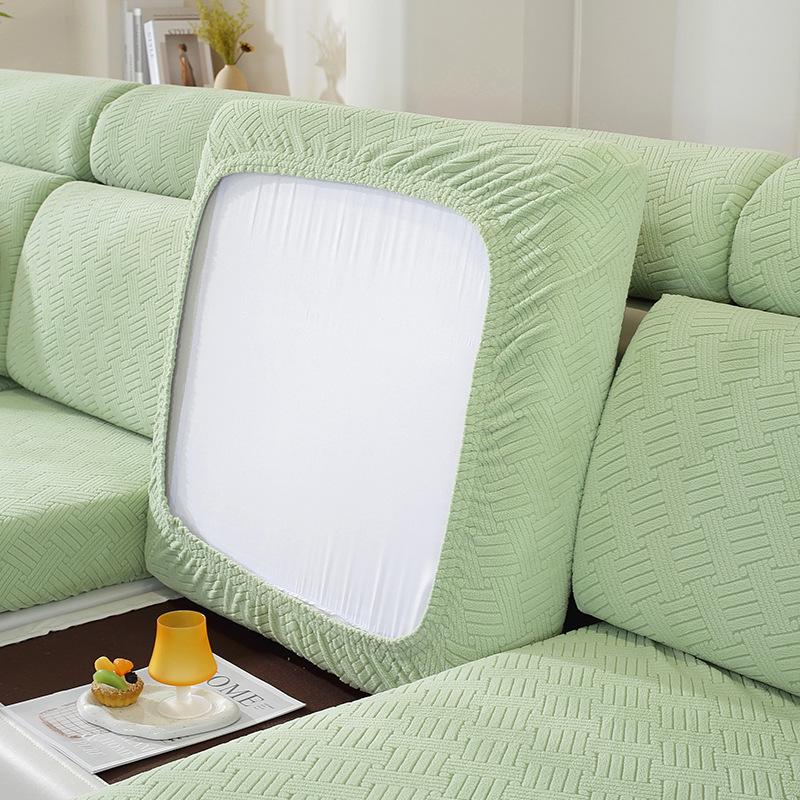 Универсальный нескользящий эластичный чехол для дивана - Однотонный, всесезонный чехол-протектор для подушек с полной оберткой