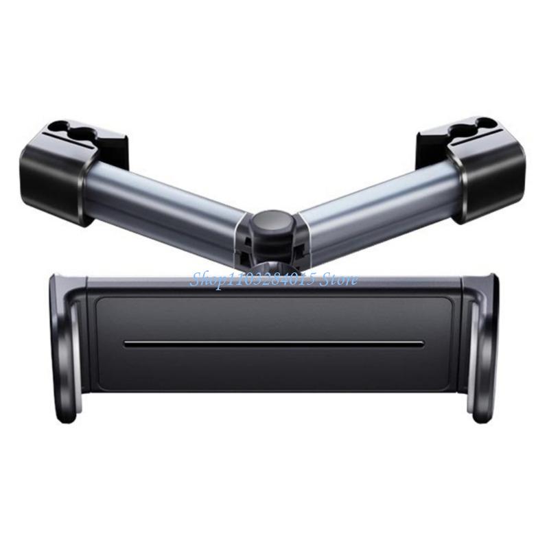 R6FF Easy Installs Car Headrest Tablets Holder Telescopic Toolless Setups for Quick Attachment of Tablets and Smartphones