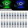 10 шт. T5 W3W 2 SMD 3014 светодиодные лампы для приборной панели автомобиля 12 В постоянного тока W1.2W 70 73 74 79 85 индикатор клина автомобильный приборный подогрев лампа