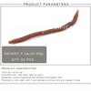 30pcs/lot Soft Bass Tackle Fishing Lure EarthWorm bloodworm Worm Red Baits