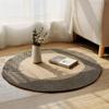 Japanese Rattan Woven Round Living Room Carpet Household Jute Light Luxury Style Mat Cat Scratch Board Matching Color Mat