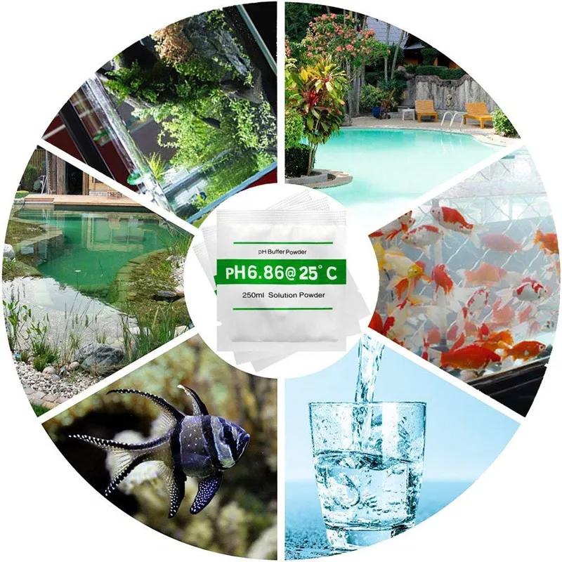 15pcs/lot 4.01 6.86 9.18 PH Meter Calibration Point PH Buffer Powder Measure Calibration Solution For PH Test Meter