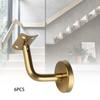 6Pcs Banister Support Hand Rail Brackets for Stairs Hardware Handrail Bracket Corridor