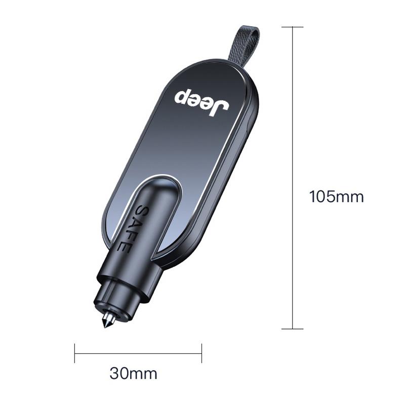 Car Safety Hammer Emergency Glass Window Breaker Escape Tool For Jeep Grand Cherokee Wrangler JK Gladiator Compass Renegade AKQ1
