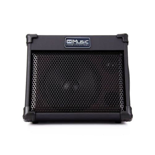 Coolmusic Battery Powered Acoustic Amplifier, Bluetooth Enabled, Compact and Lightweight Design, 40W High Output, 3 Channels, 2-Band EQ, Black