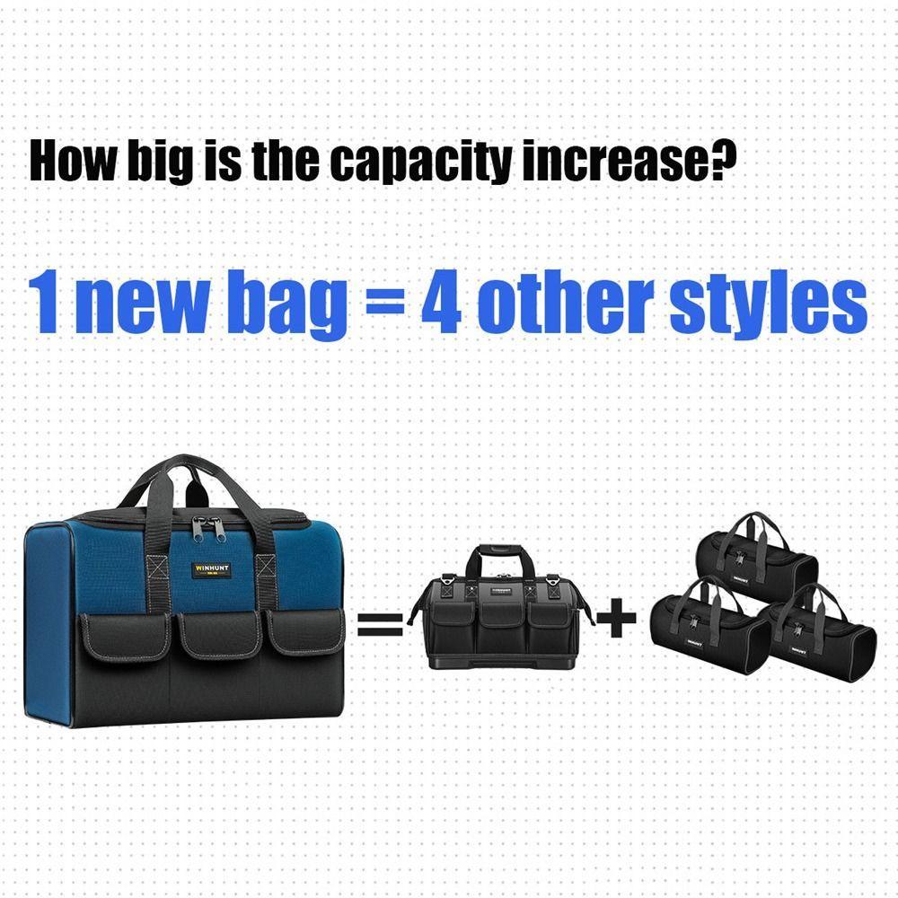 Waterproof Toolkit Oxford Tool Organizer Durable Square Tool Bag Garage