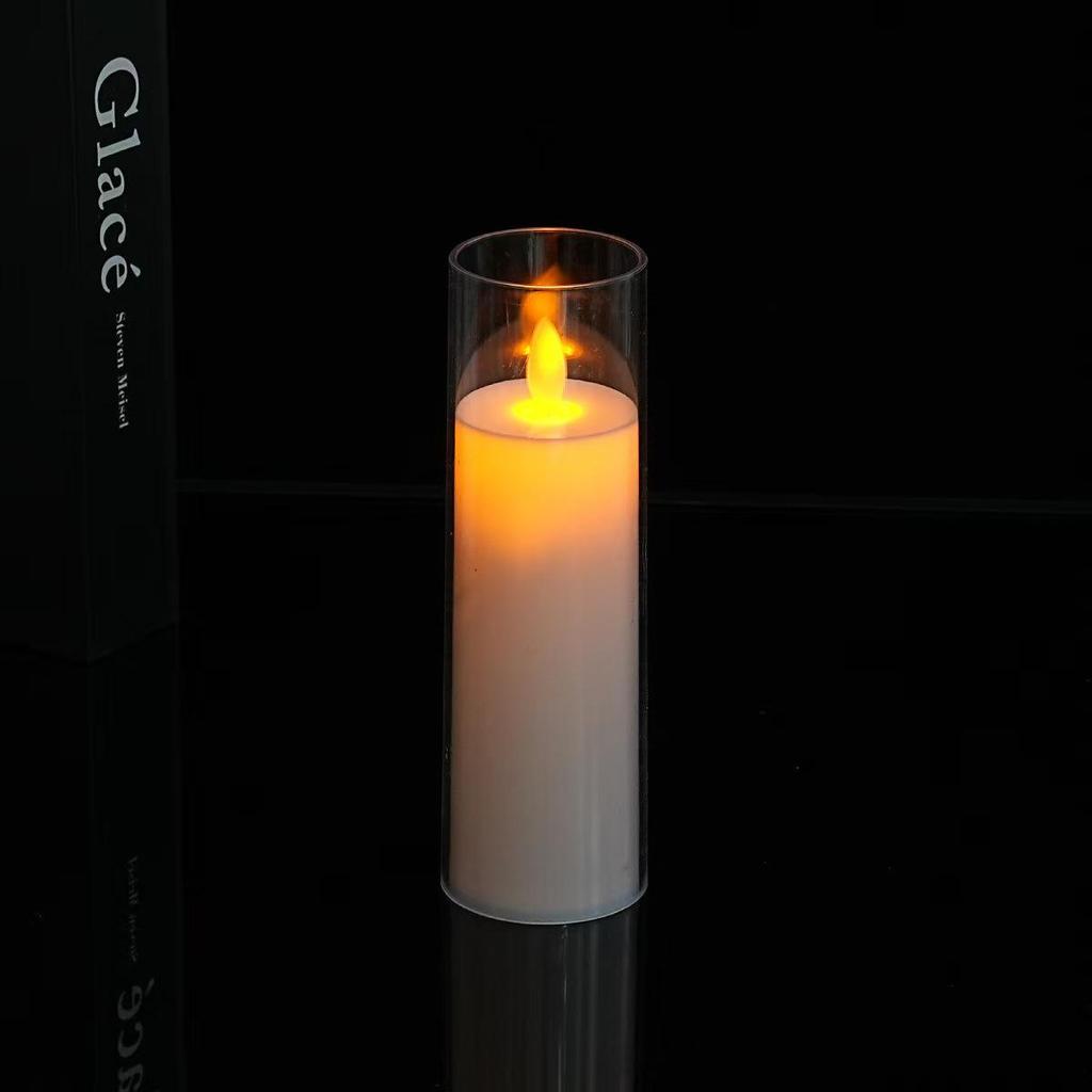 Acrylic LED Candle Atmosphere Light with Remote - Ideal for Romantic Birthday and Party Decorations.