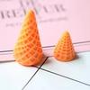 2 Sizes 3D Simulation Miniature Resin Ice Cream Cone Bulk Stock for Decorative Purposes Artifical Style