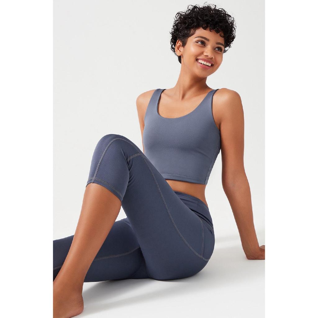 Женские черные леггинсы-капри длиной ниже колена с высокой талией и двойным карманом, капри