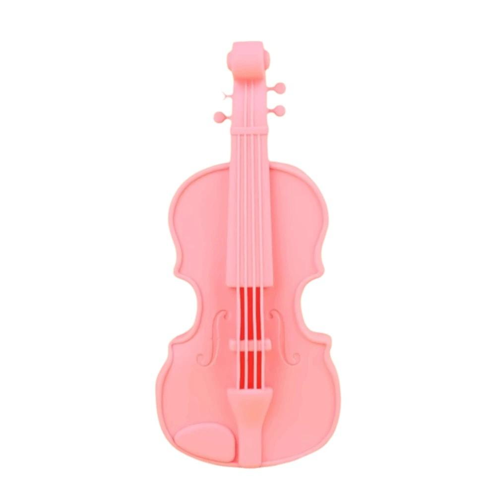 Cute Design Musical Note Cutouts Lightweight Silicone Pen Box Gift Music Lovers Daily Storage