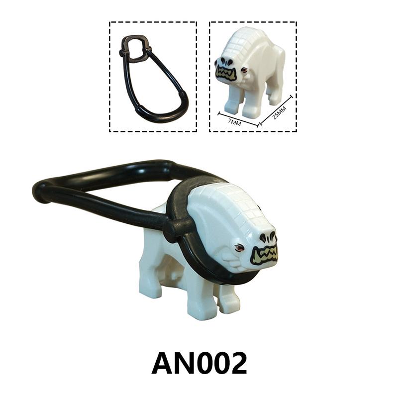 MOC Medieval Animal Zoo Farm Dragon Action Figures Building Blocks Gold Red Dragons Wolf Snake Monsters Beast Bricks Toys Gifts