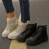 New Large Size Women's Shoes Martin Boots Women's 2025 New Winter Platform Student Versatile British Style High Top