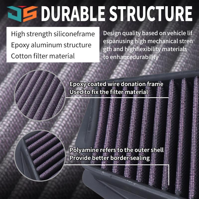 JSBM Air Filter For Kawasaki EN650 Vulcan-S 15-20 EX650 17-20 KLE650 15-20 Z650 17-20 Ninja 650 Versys 650 Edition