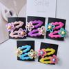 2pc Sweetly Colorful Flower BB Hairpin Hair Side Clips for Women Girls Kids Child Gift Hair Accessories Headwear Ornament