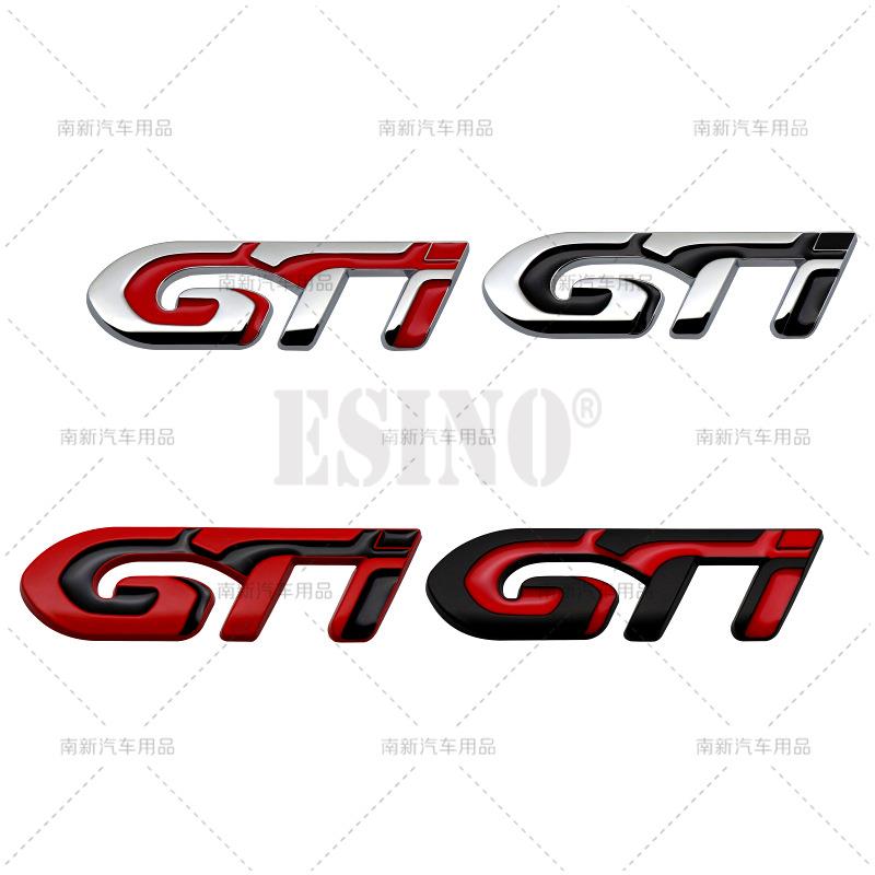 Car Styling GT 3D Adhesive Metal Chrome Zinc Alloy Emblem BXGSD3 Car Body Fender Badge for Peugeot GT RCZ 308 508 3008 5008