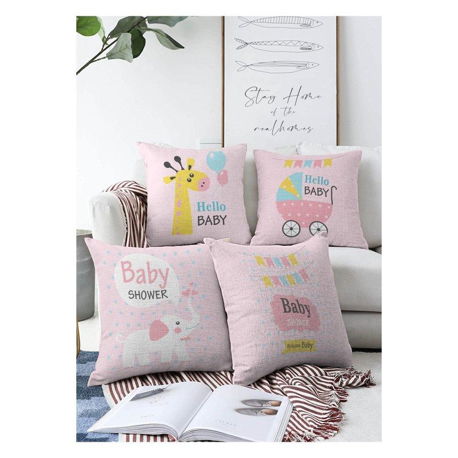 Набор чехлов для подушек с цифровой печатью из 4 предметов