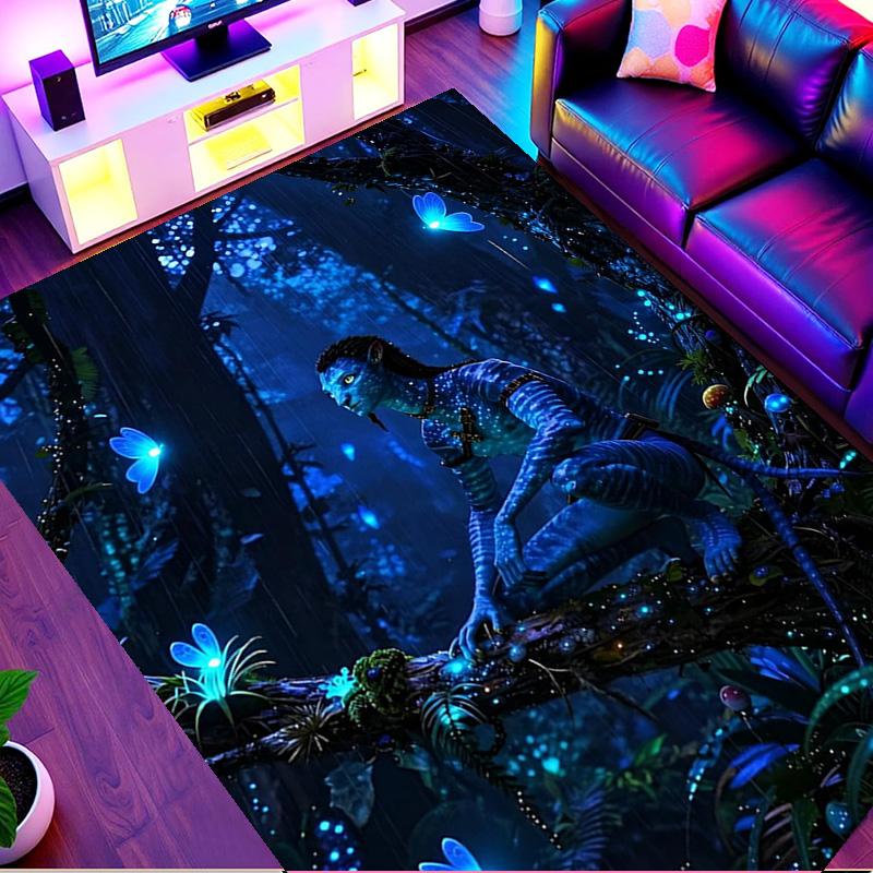 Avatar Print Rug, Washable Floor Carpet, For Entryway Dorm Laundry Room Office Study, Home Decor Birthday Christmas Gift
