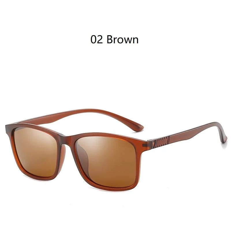 Ultra Light Sunglasses Men  Frame Polarized Driving Rectangle Vintage Glasses Luxury Brand Designer Glasses Man Uv400 No Box