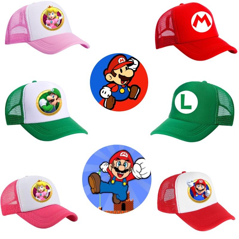 Мультяшная шляпа от солнца Super Mario Brothers для детей, дышащая, идеально подходит для всех сезонов
