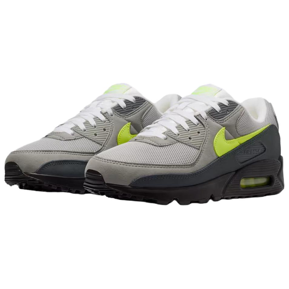 Nike Кроссовки Air Max 90 Neon Мужские Черный Неоново-Желтый Антрацит Светло-Угольный Жемчужно-Серый Белый IQ0289-010