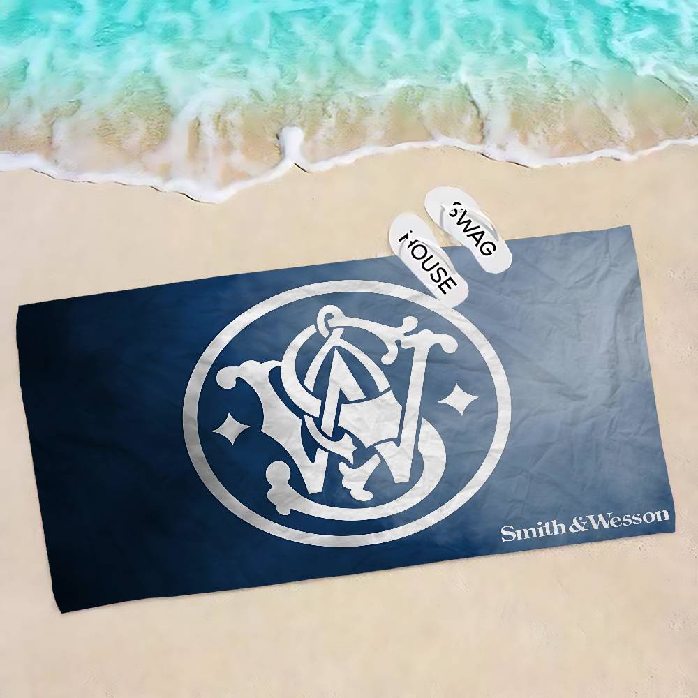 GUN SmithS W-WessonS Microfiber Printed Beach Towel Mountain Climbing Yoga Beach Swimming Running Absorbent Soft Towel