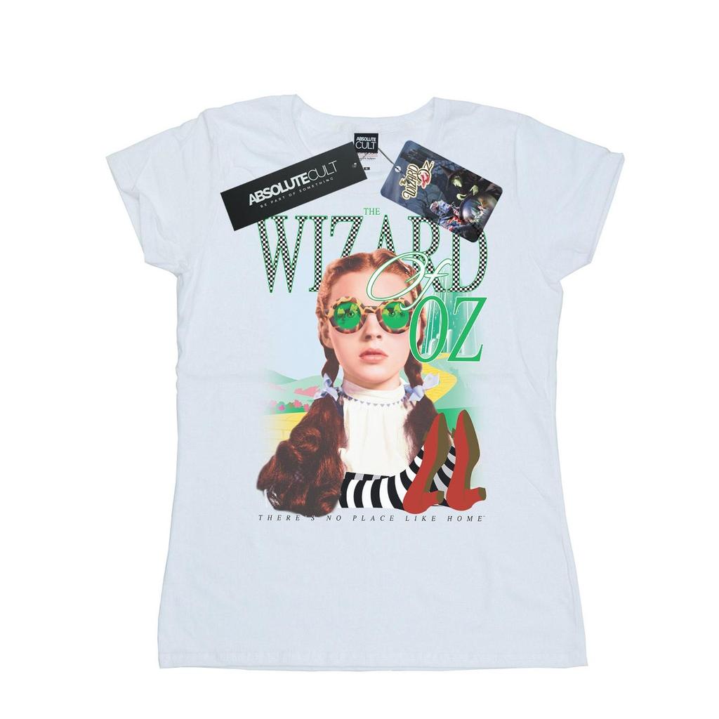 The Wizard Of Oz Womens/Ladies No Place Checkerboard Cotton T-Shirt