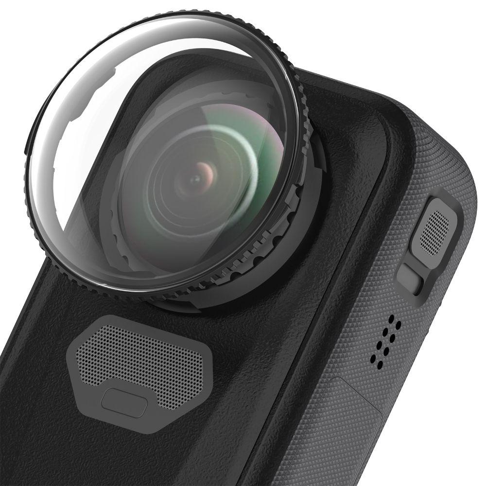 Removable Lens Guard Optical Glass Protective Lens Cap for Insta360 X6 Panoramic Camera Accessories